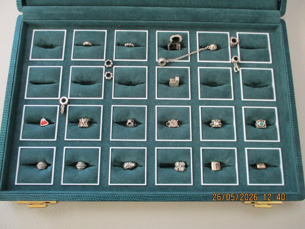 Pandora - bedels - zilver - design, Ophalen, Gebruikt, Pandora, 4 bedels of meer