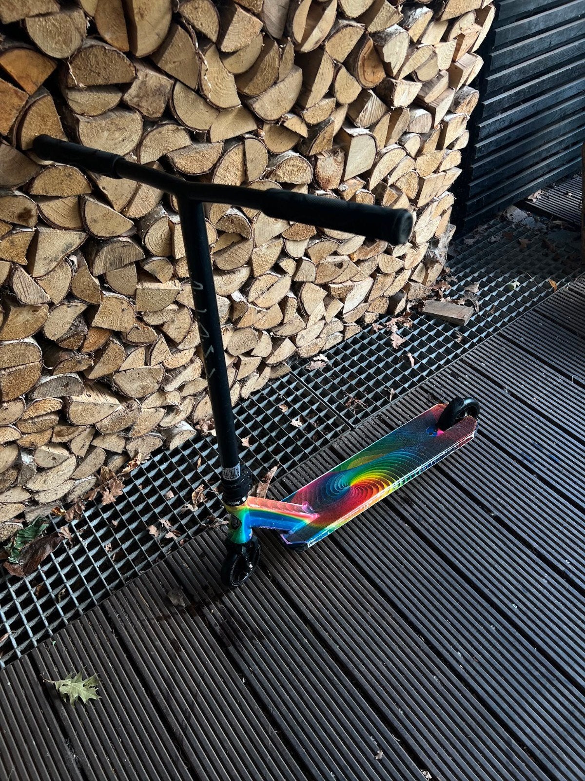 Stuntstep Slamm Strobe V3 - Spectrum (nette staat), Fietsen en Brommers, Steps, Ophalen, Gebruikt, Gewone step, Slamm