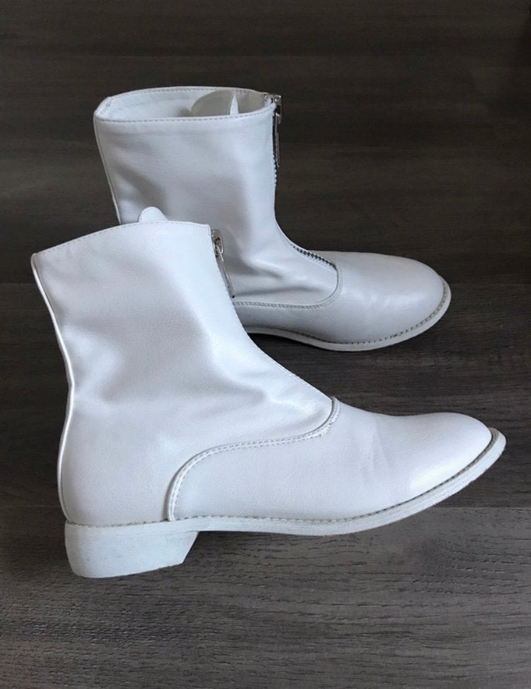 Korte laarsjes wit Kayla zgan maat 37 €6,-, Ophalen, Zo goed als nieuw, Wit