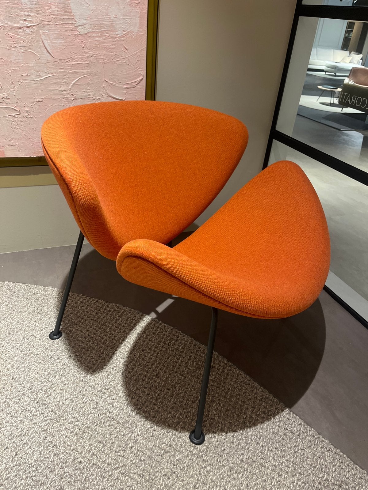 Artifort Orange Slice Fauteuil - Toonzaalmodel, Ophalen, Zo goed als nieuw, Stof, 75 tot 100 cm