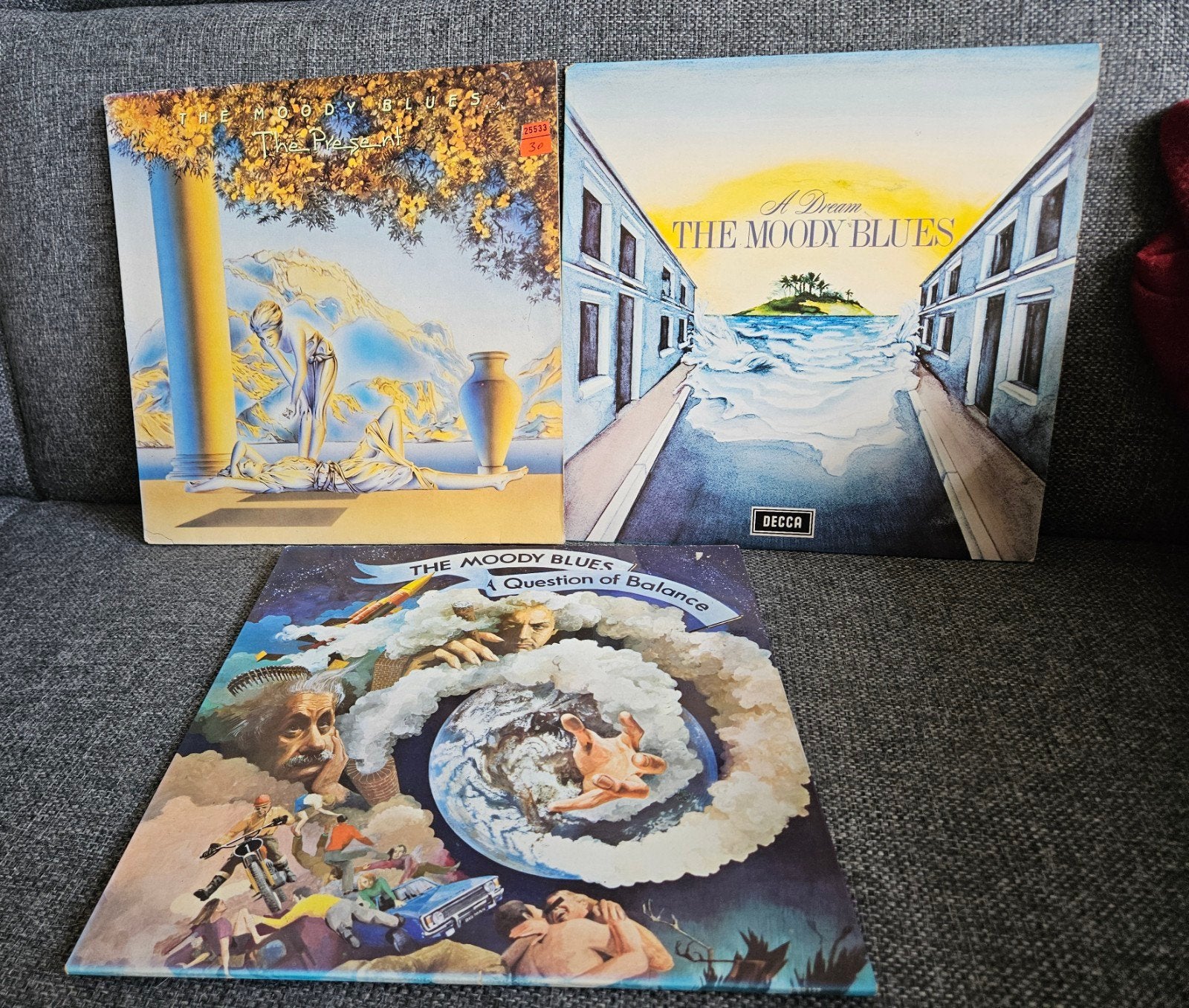 3 x The Moody Blues LP's, LP, Ophalen of Verzenden, 12 inch, Poprock