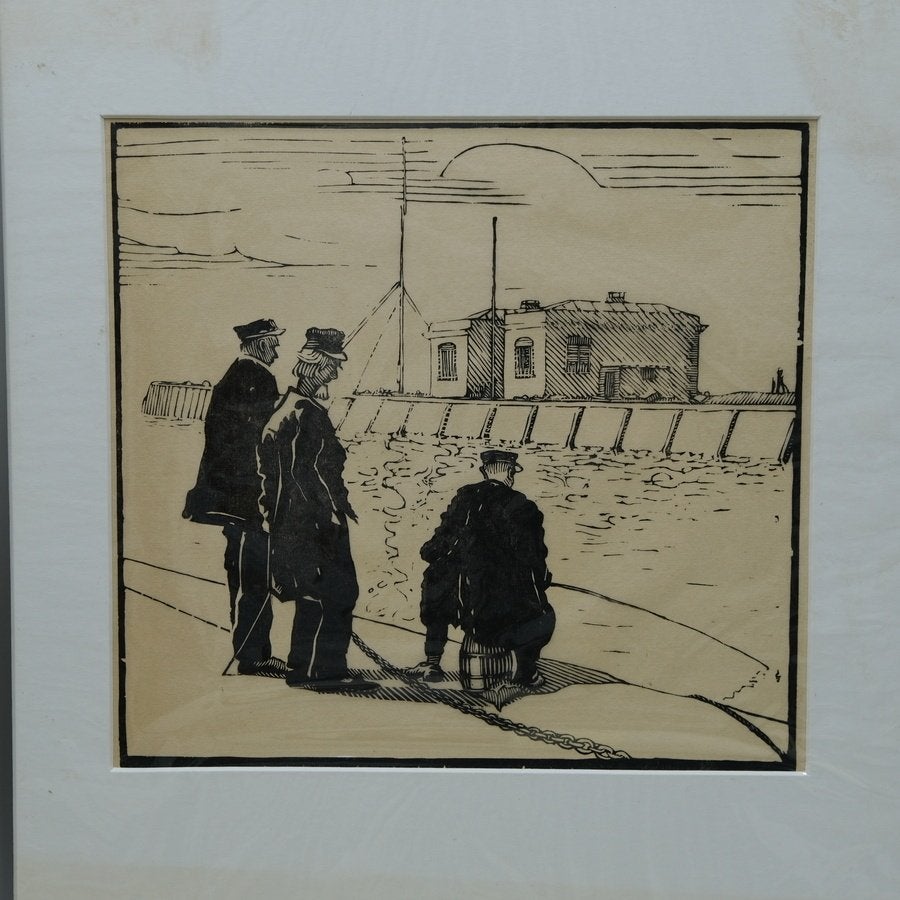 Dirk Nijland (1881-1955) e.a. – Lot houtsneden, Antiek en Kunst, Ophalen of Verzenden