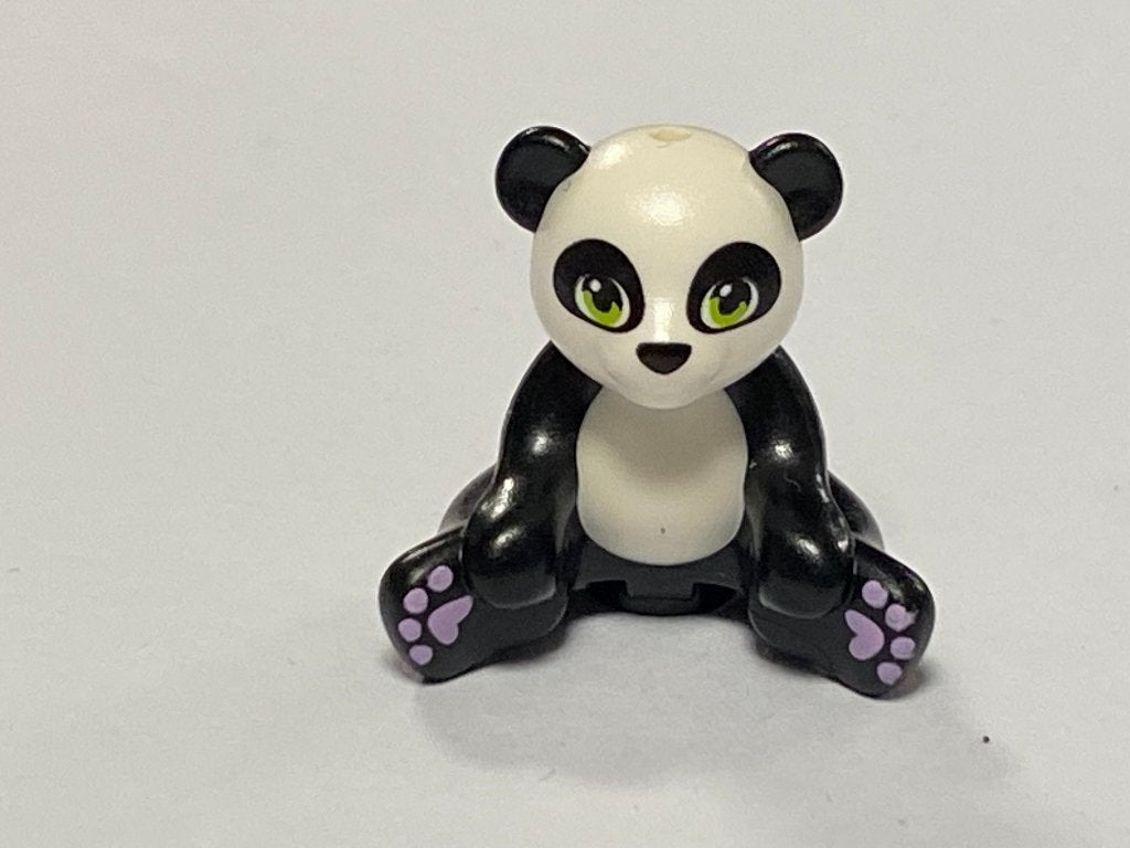 Lego zwarte Panda Beer met lavender pootjes, Overige thema's, Lego, Overige typen, Nieuw