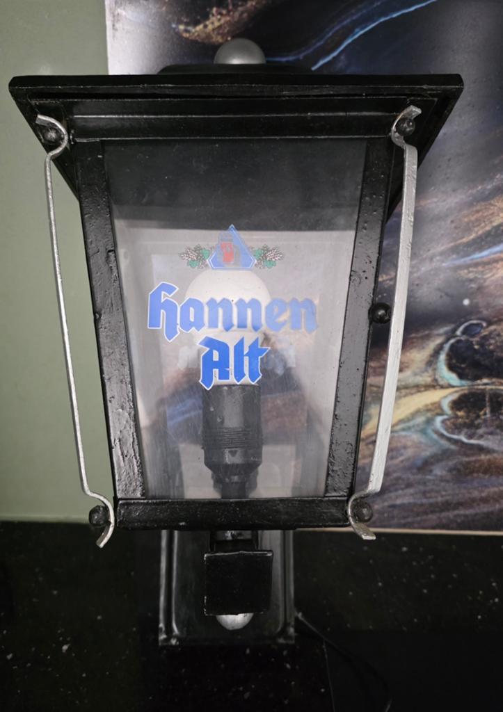 Vintage Hannen Alt Bierlamp / Wandlamp, Ophalen of Verzenden, Gebruikt
