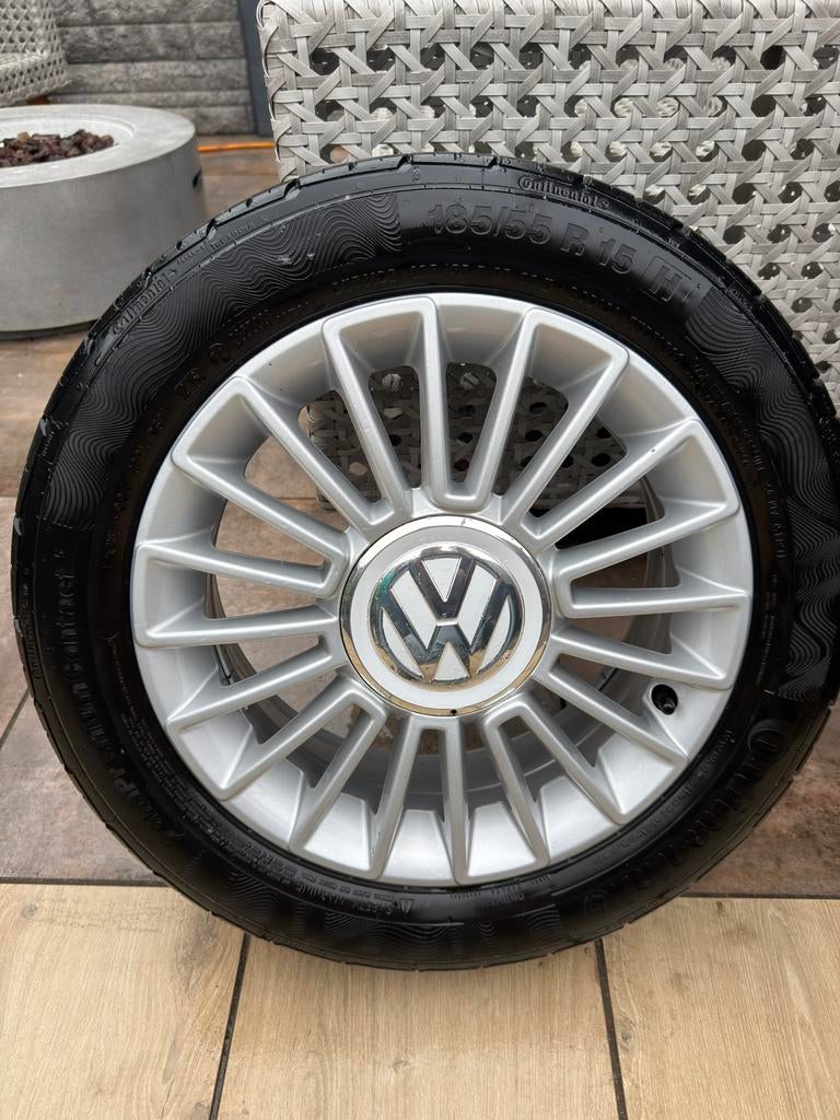 Orginele velgen vw up, Auto-onderdelen, Banden en Velgen, Ophalen, Gebruikt, 15 inch, Banden en Velgen