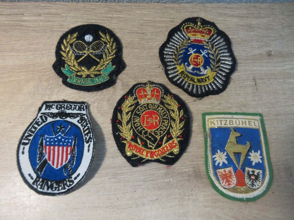 Vintage emblemen, Ophalen of Verzenden, Gebruikt