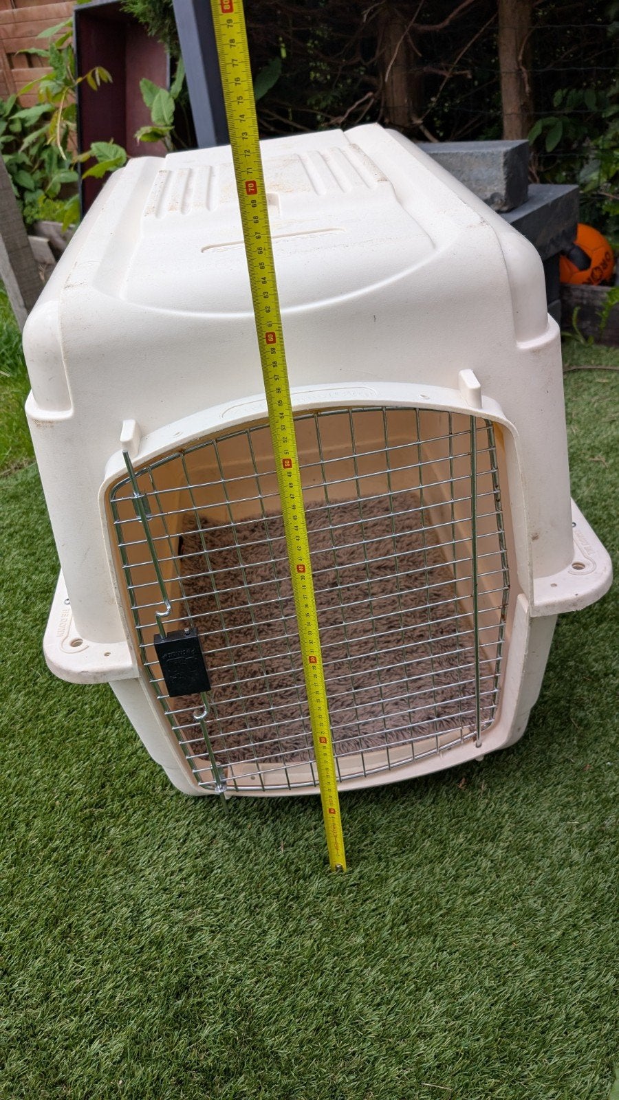 Honden kennel/bench 80x56x63 (LxBxH), Ophalen, Gebruikt