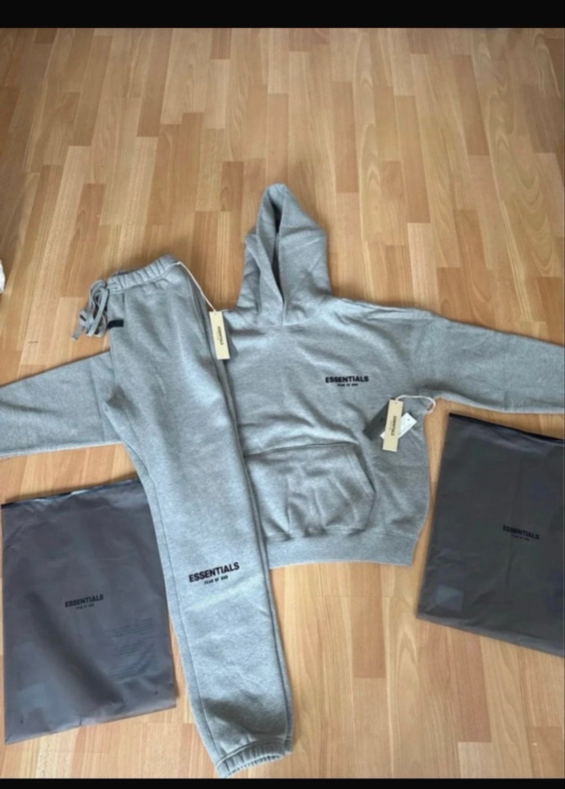 Essentials Fear of God Hoodie en Joggingbroek Set - Grijs, Ophalen of Verzenden, Nieuw
