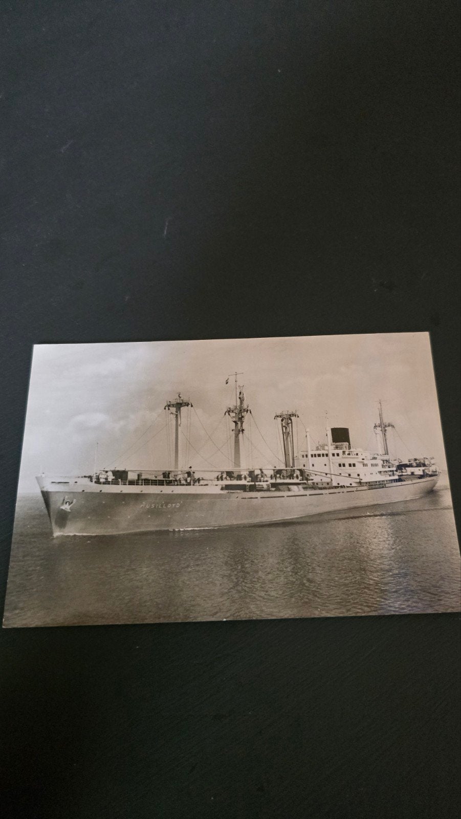 Ansichtkaart m.s. Musi Lloyd -Koninklijke Rotterdamsche Llo, Verzamelen, Scheepvaart, Ophalen of Verzenden