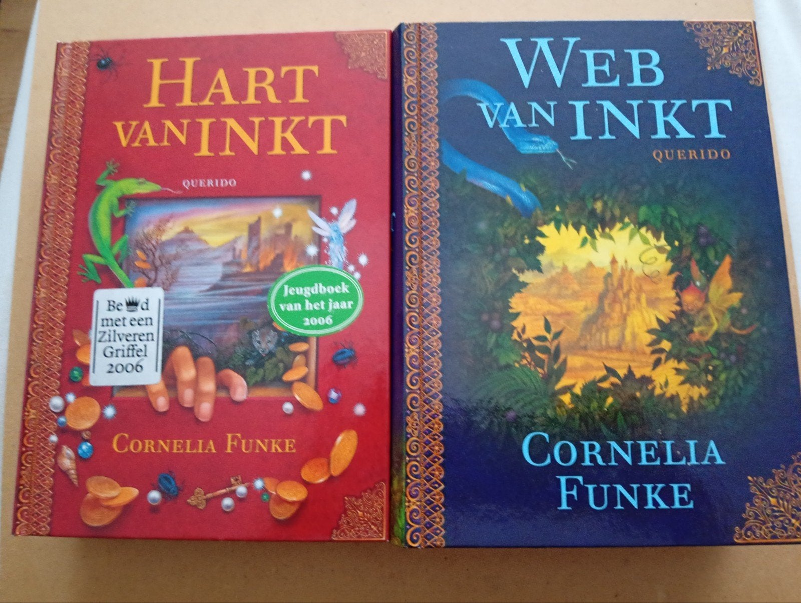 Hart van Inkt & Web van Inkt - Cornelia Funke (2 boeken), Boeken, Ophalen of Verzenden, Zo goed als nieuw, Cornelia Funke, Fictie