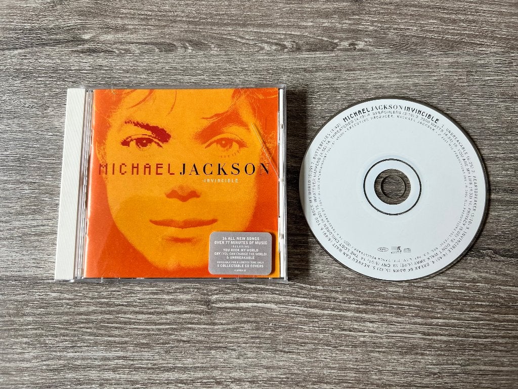 Michael Jackson Invincible Oranje Boekje US CD (2001), Ophalen of Verzenden, 2000 - 2009, Zo goed als nieuw