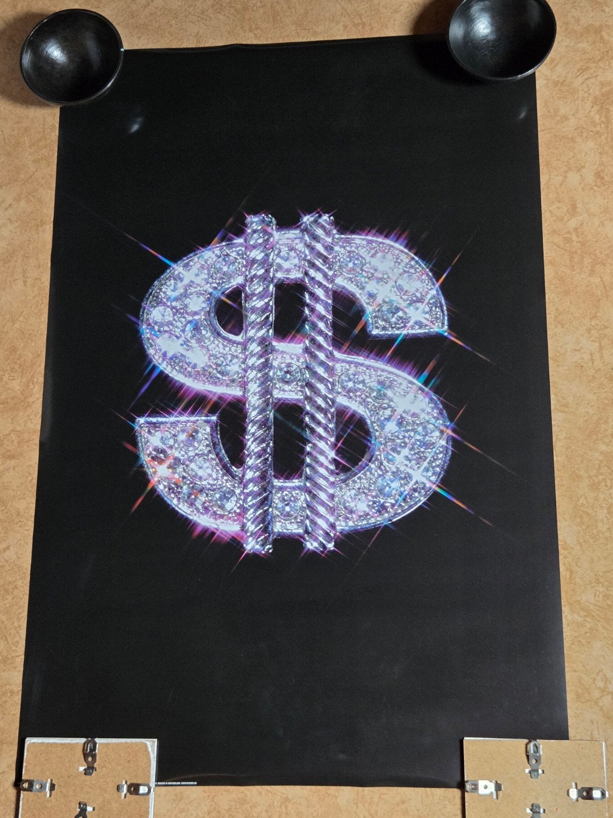 Poster: Dollar Teken - Bling Bling - 91x61cm, Verzenden, Nieuw, Foto of Poster, 75 cm of meer