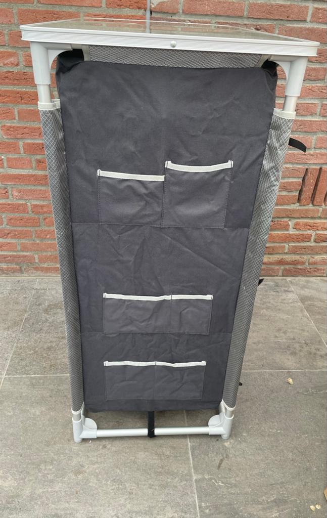 BaseCamp Camping Kast Omikron 2x3 Silverline met draagtas, Caravans en Kamperen, Kampeeraccessoires, Ophalen of Verzenden, Zo goed als nieuw