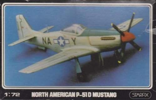 Starfix North American P-51D Mustang (709/05) SHF, Overige merken, 1:72 tot 1:144, Nieuw, Ophalen of Verzenden