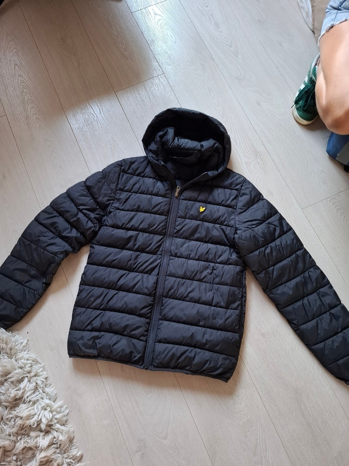 Lyle & Scott Zwarte Puffer Jas - Maat S, Maat 52/54 (L), Zwart, Ophalen of Verzenden, Zo goed als nieuw