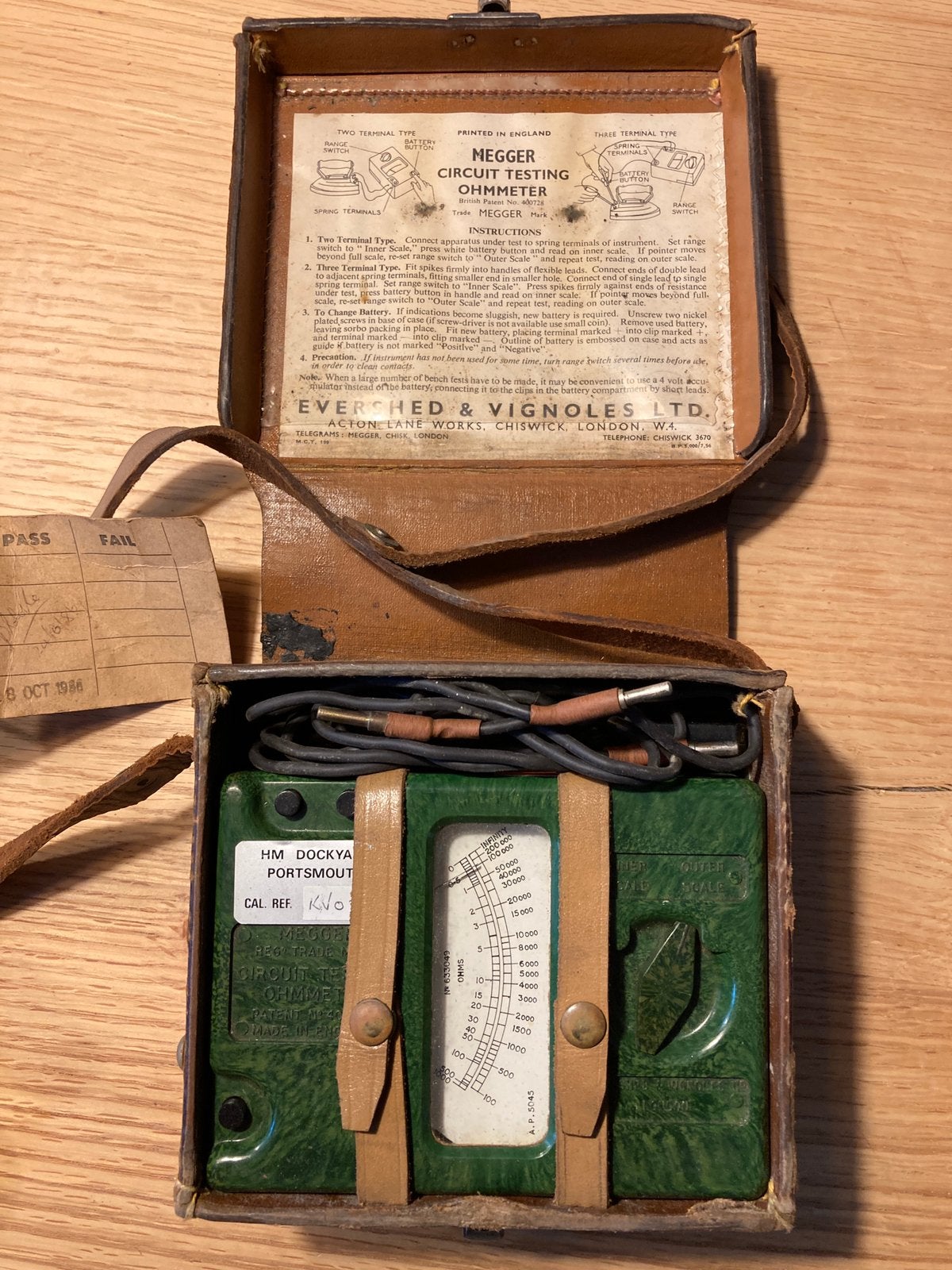 Ohm meter(circuittester), Ophalen of Verzenden, Gebruikt