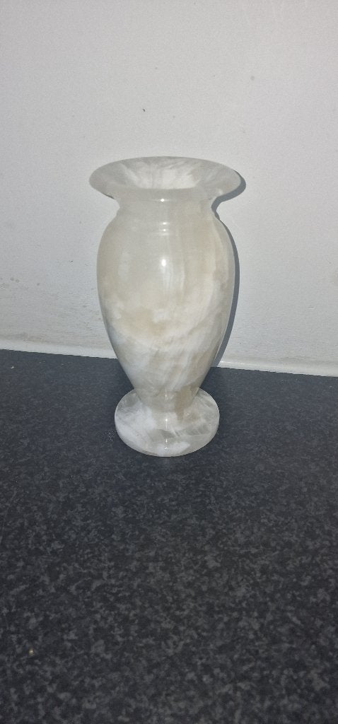 Prachtige Vintage Onyx Marmeren Vaas, Ophalen of Verzenden