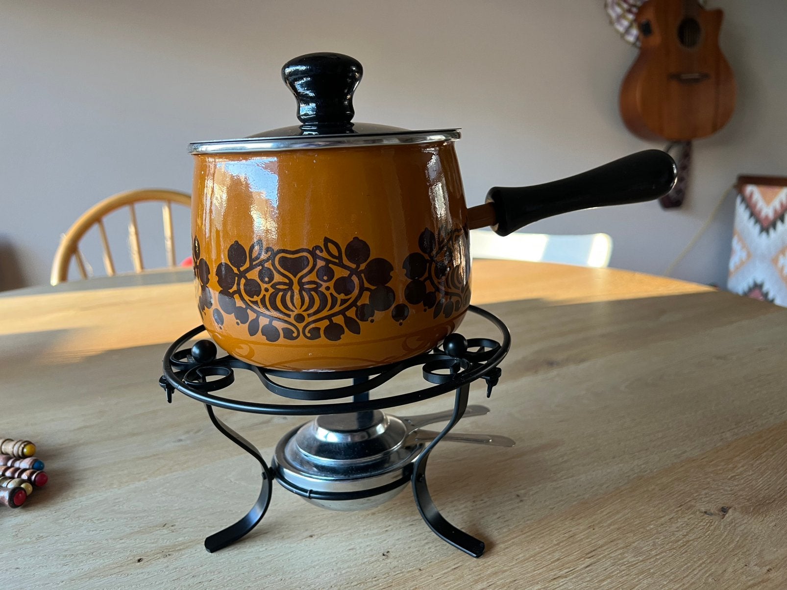 Fondueset vintage retro in zeer goede staat!, Ophalen of Verzenden, Zo goed als nieuw