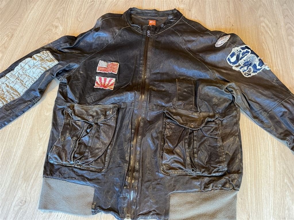 Hugo Boss Vintage Pilotenjack - USA/Japan Coast Guard Stijl, Ophalen of Verzenden, Gedragen