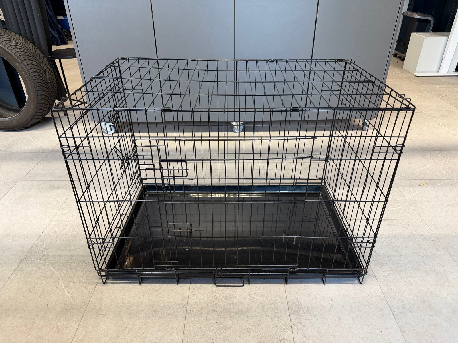 Honden bench gebruikt met afmeting 90x60x65 cm LxBxH, Dieren en Toebehoren, Ophalen, Zo goed als nieuw, 75 tot 110 cm, 65 tot 100 cm