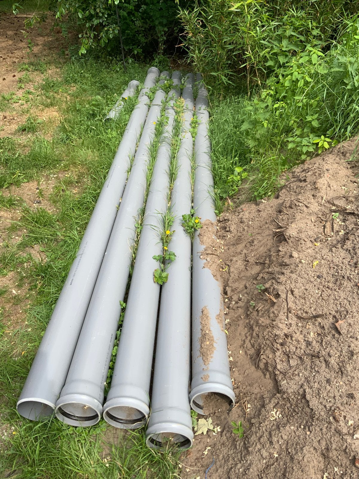 5x PVC rioolbuis 160mm, 5 meter per stuk, Gebruikt, Pvc, 4 tot 6 meter, Ophalen of Verzenden