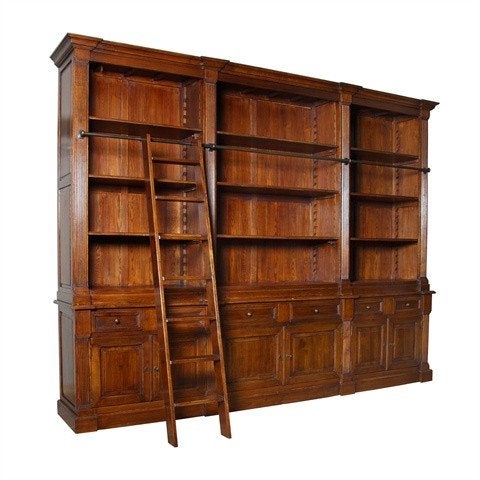 Eichholtz boekenkast bibliotheek kast King William + ladder, Huis en Inrichting, Kasten | Boekenkasten, Ophalen, Met deur(en)