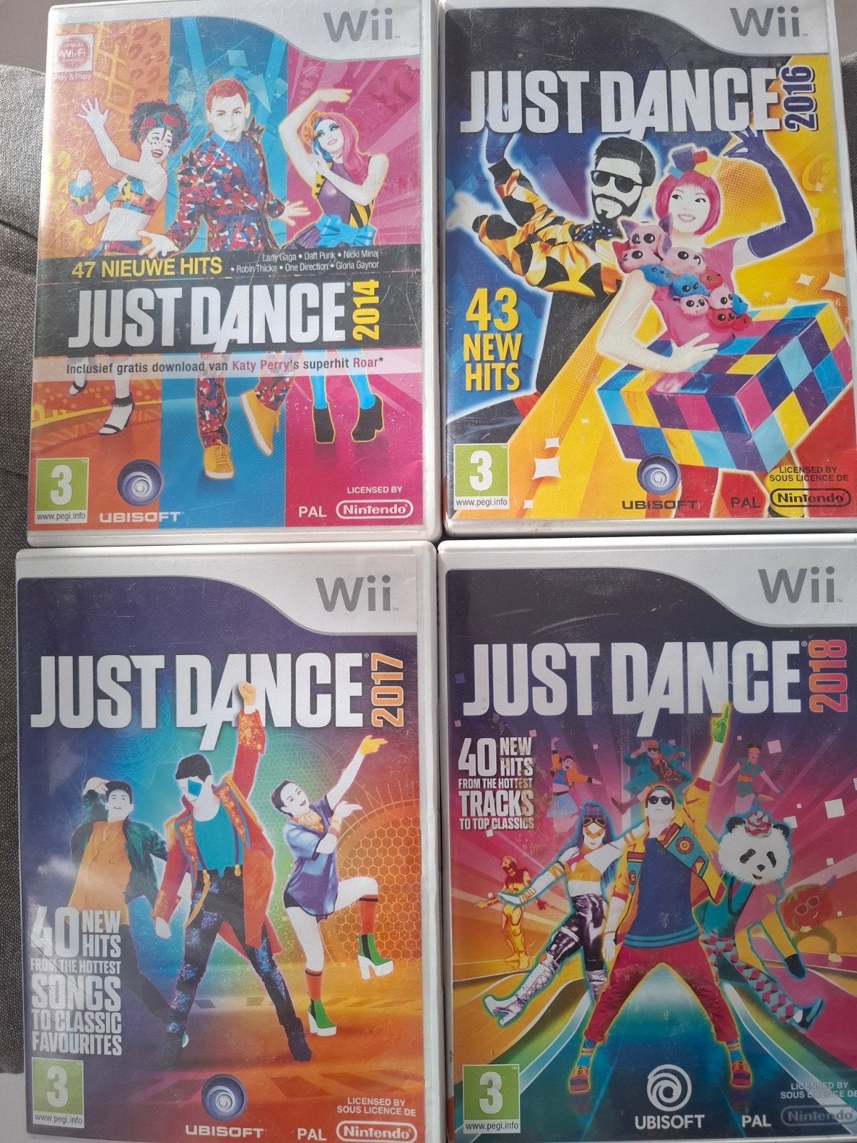 Just Dance Wii Collectie: 2014, 2016, 2017, 2018, Ophalen of Verzenden