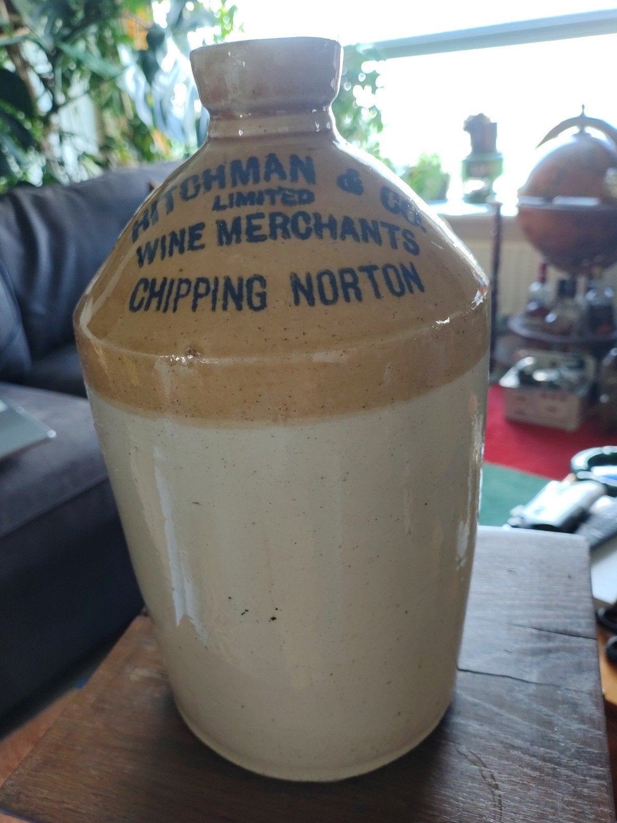 Antieke Victoriaanse Kruik - Hitchman & Co Wine Merchants, Ophalen of Verzenden