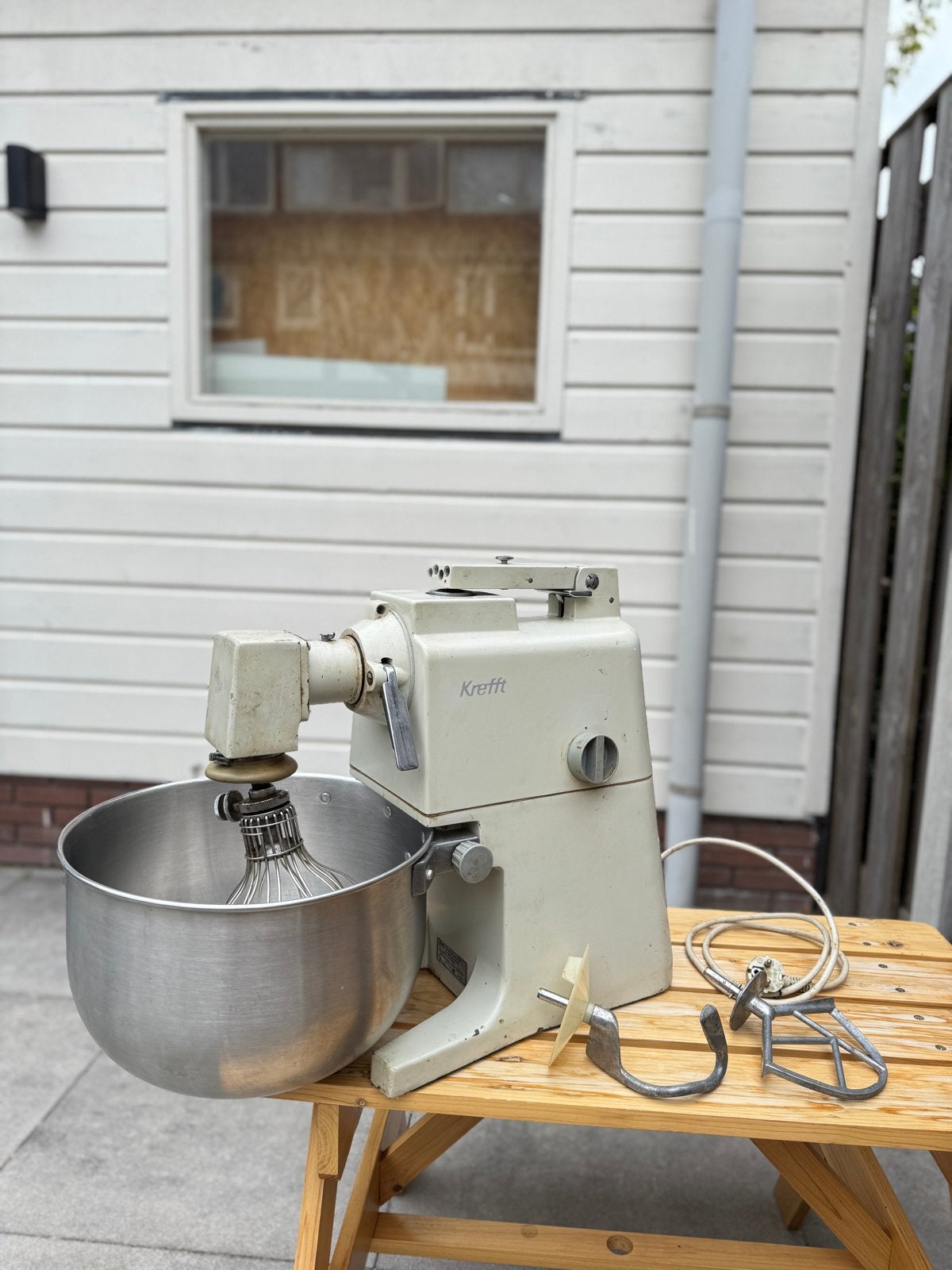Vintage Krefft Keukenmachine - Robuust en Compleet, 4 liter of meer, Ophalen of Verzenden, Gebruikt, 3 snelheden of meer