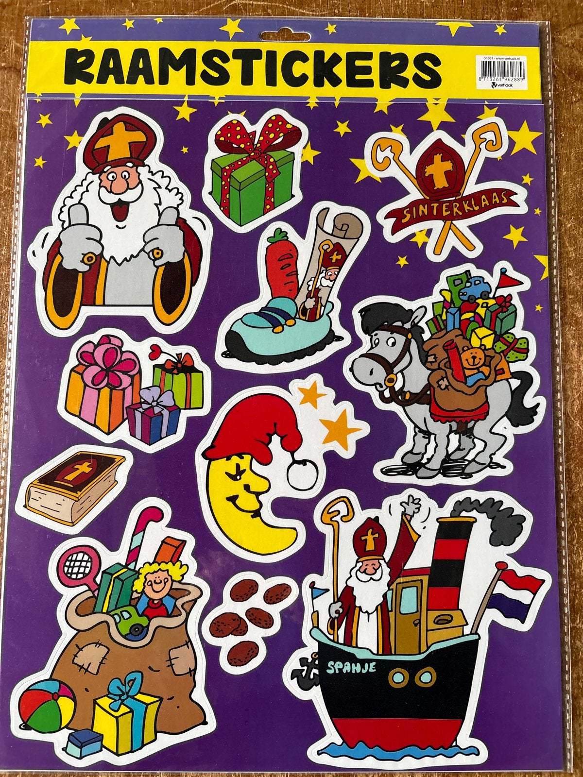 Raamstickers Sinterklaas, Diversen, Ophalen, Nieuw