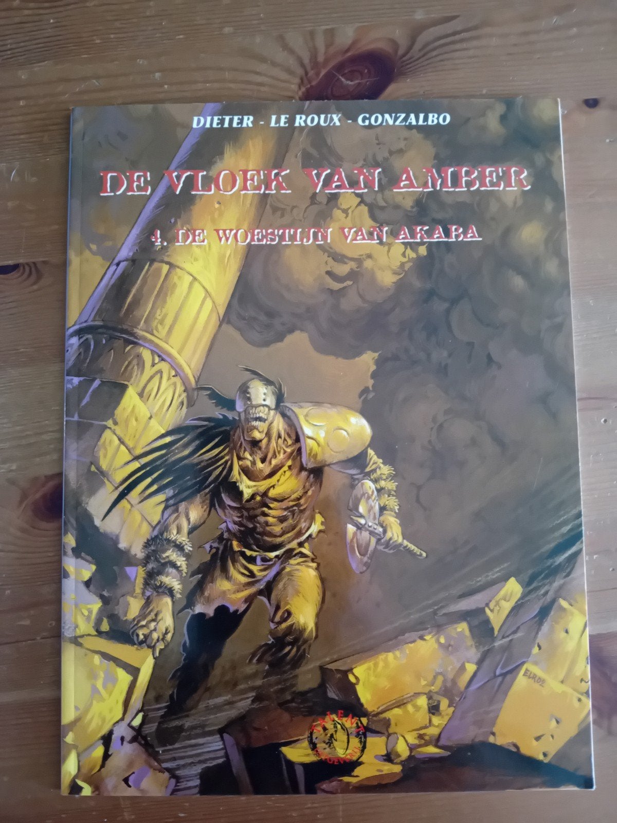 De Vloek van Amber 4: De Woestijn van Akaba, Eén stripboek, Ophalen of Verzenden, Zo goed als nieuw, Dieter, Le Roux, Gonzalbo