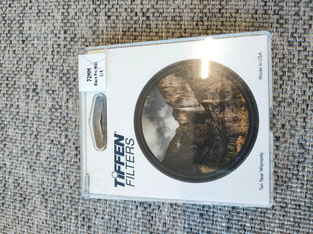 Tiffen 72mm Black Pro Mist 1/4 filter, Ophalen of Verzenden, Zo goed als nieuw, 70 tot 80 mm, Overige typen