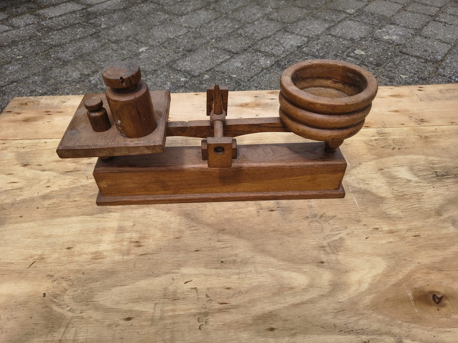 Vintage weegschaal, Ophalen of Verzenden