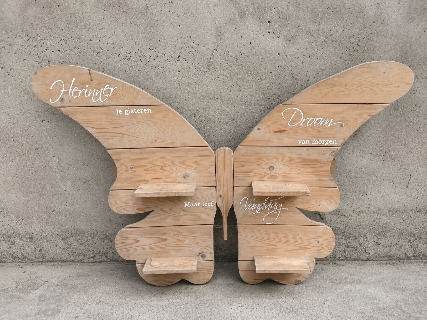 houten vlinder wanddecoratie, Ophalen