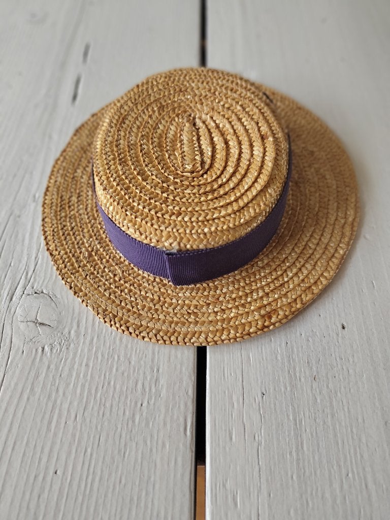 Mooi Amish hoedje - The Harrow Hat made by K.R. Snoxell&Sons, Ophalen of Verzenden, Zo goed als nieuw, Overige typen, Blauw