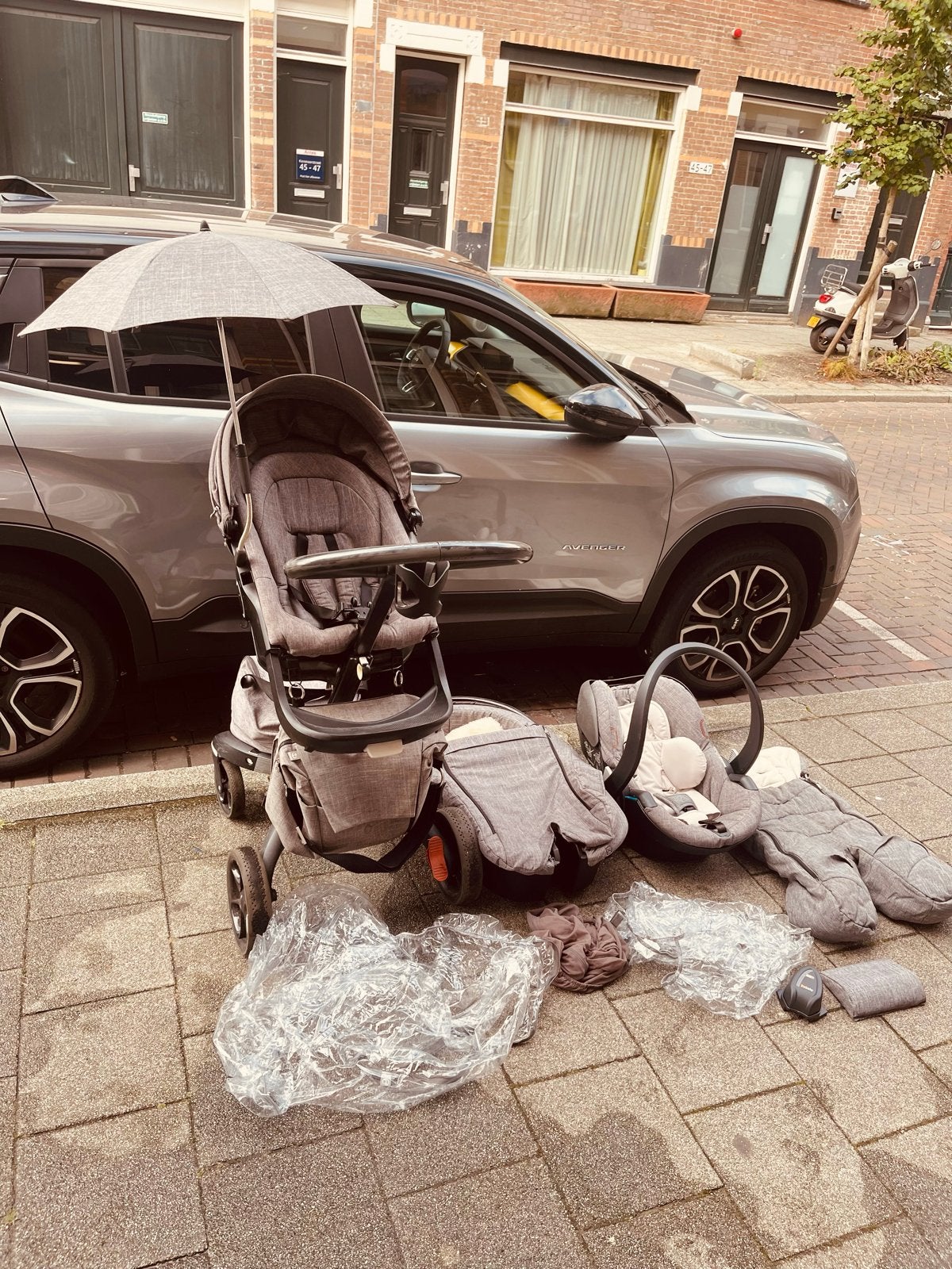 Kinderwagen COMPLEET Stokke Xplory V6 Combiwagen, Met autostoeltje, Zo goed als nieuw, Combiwagen, Ophalen