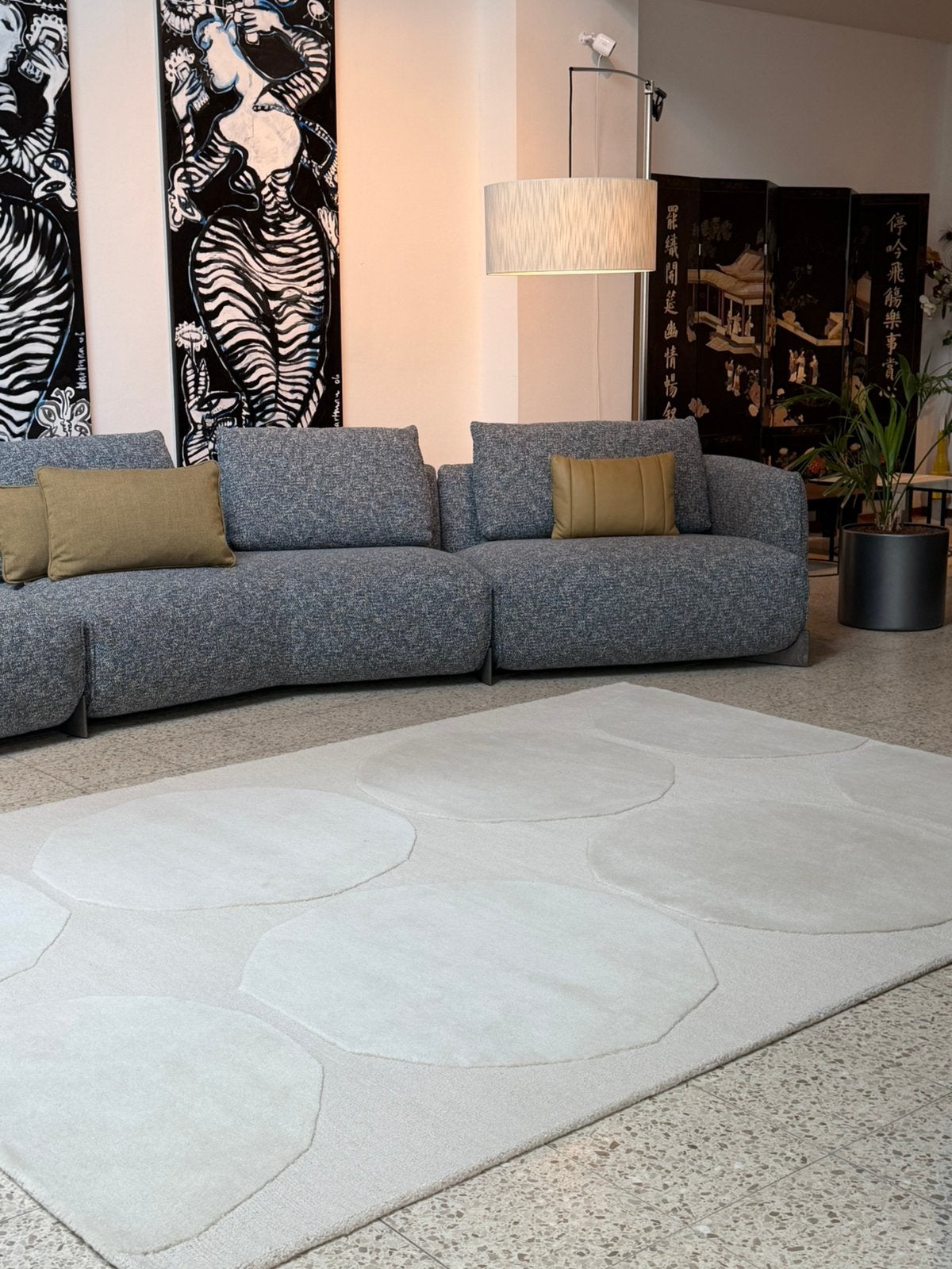 Brink en Campman tapijt Marimekko Isot Kivek Naturel White