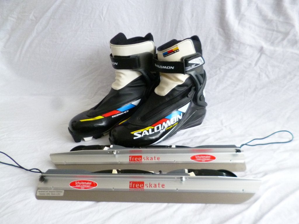Salomon clicknoren / kluunschaatsen. ZGAN!!, Sport en Fitness, Schaatsen, Overige merken, Klapschaats, Ophalen of Verzenden, Zo goed als nieuw