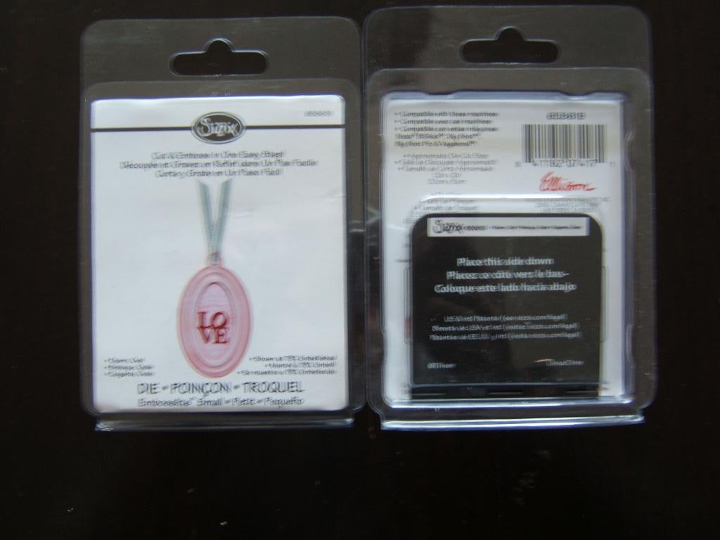 Sizzix embosslits die , charm, oval.., Ophalen of Verzenden, Nieuw, Overige thema's, Pons of Mal