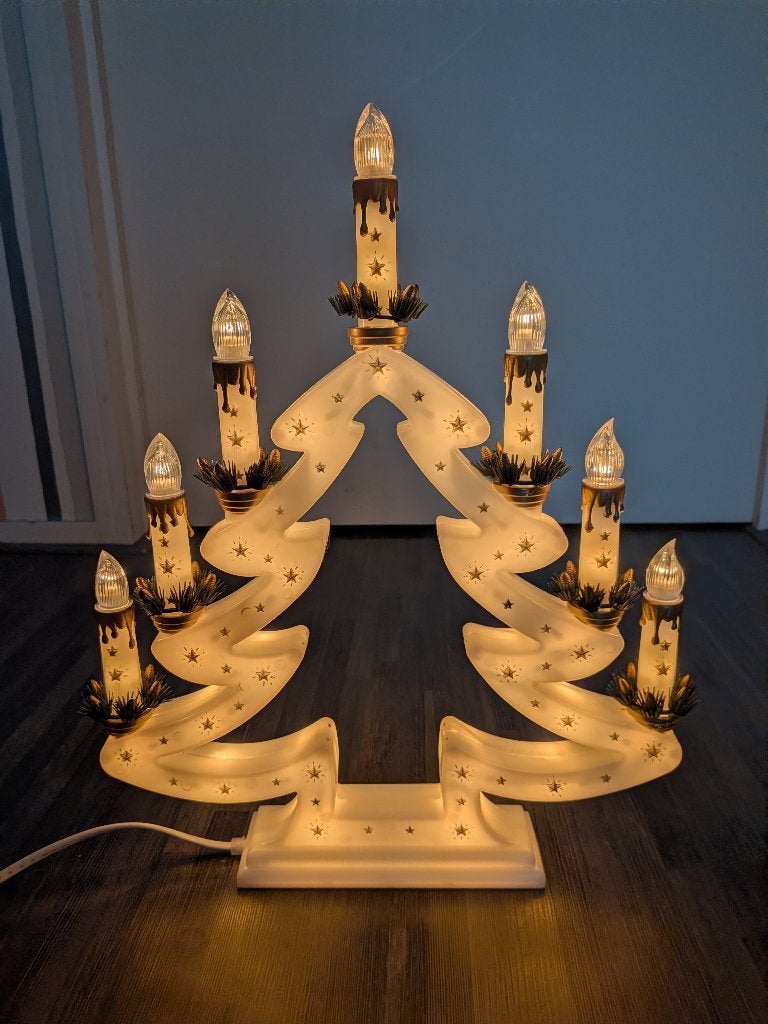 Kerstboom met 7 kaarslampjes, Diversen, Ophalen, Gebruikt