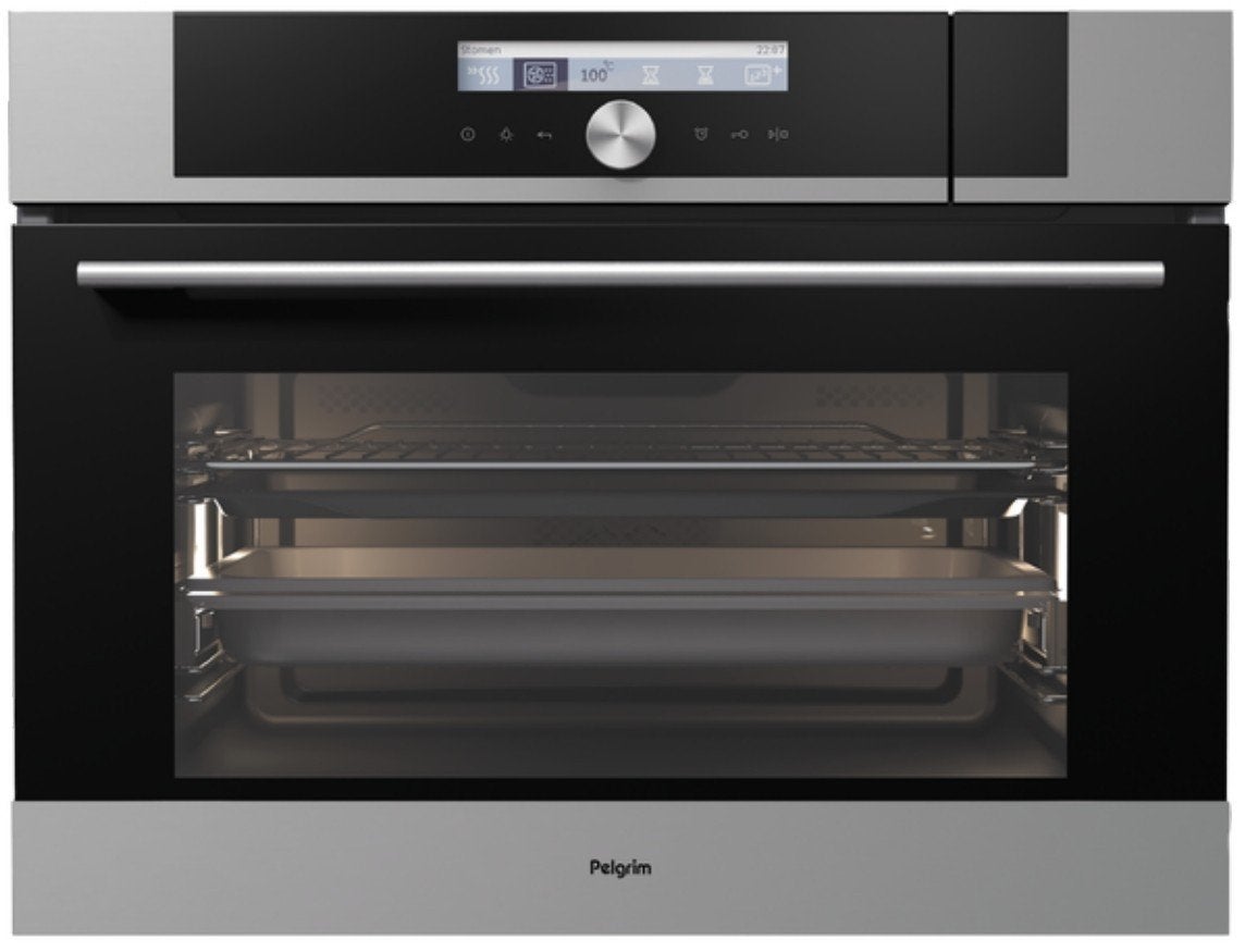 Pelgrim OVS624RVS Inbouw Oven - RVS, Witgoed en Apparatuur, Ovens, 45 tot 50 cm, Gebruikt, Oven, Hete lucht