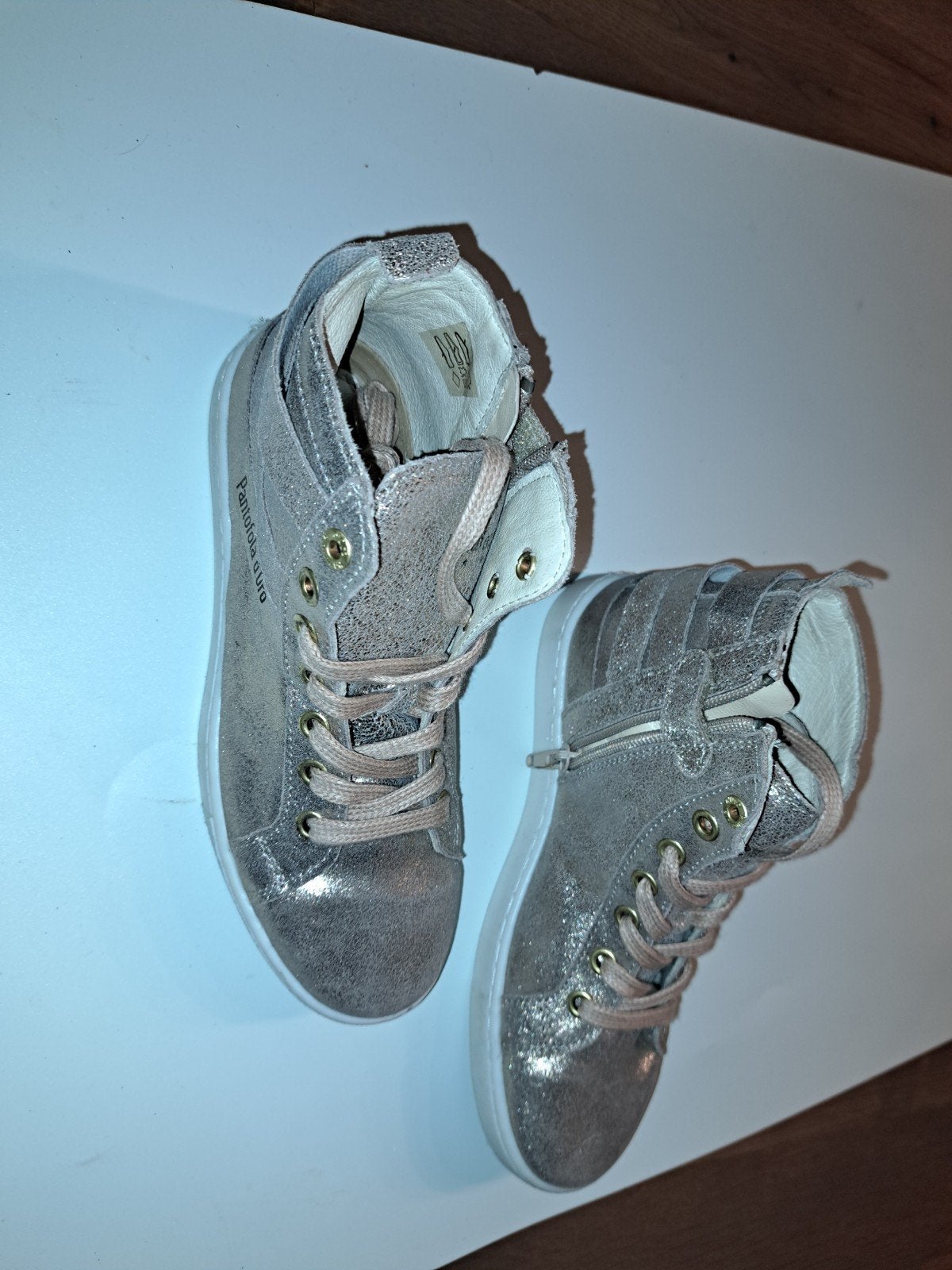 Nieuwe gouden leren meisjes schoenen laarzen Pantofola d'Oro, Meisje, Schoenen, Nieuw, Ophalen of Verzenden