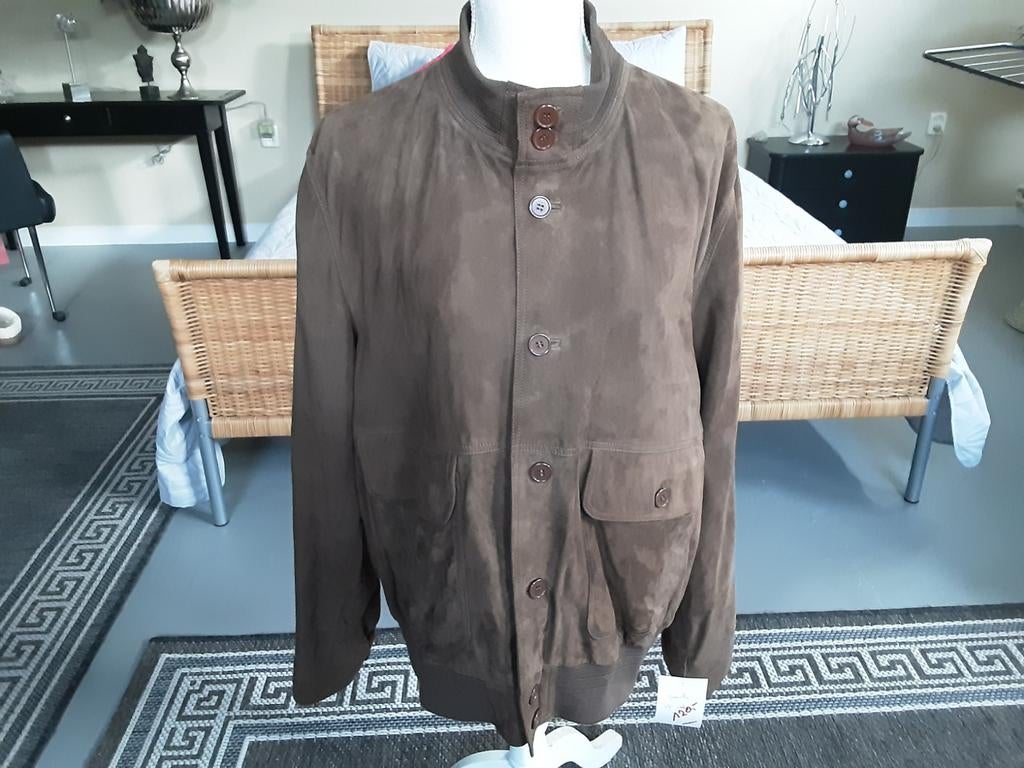 Prachtig suède blouson jasje, Ophalen of Verzenden, Nieuw, Maat 52/54 (L), Bruin