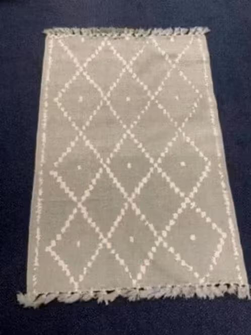 NIEUW! AFK Living Berber vloerkleed 100x140, gr/wit, €16,99!, Nieuw, Ophalen of Verzenden, Rechthoekig, Groen