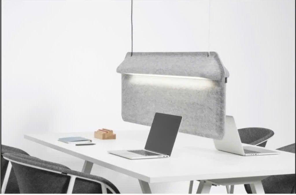 Workplace Divider AK2 DeVorm Acoustisch paneel/lamp, Ophalen, Overige materialen, Zo goed als nieuw, Acoustisch Akoestiek Stilte Modern Industrieel Organisch Vilt