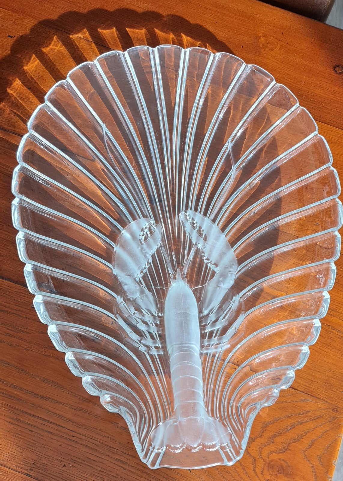 Schaal met matglazen kreeft 51 x 37 cm, Ophalen of Verzenden