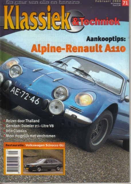 Klassiek & Techniek 71 2004 : VW Scirocco - Alpine Renault, Ophalen of Verzenden, Gelezen, Algemeen