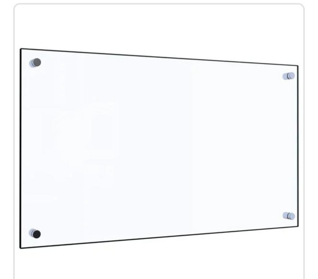 Glazen Spatwand Keuken - Transparant- achterwand, Huis en Inrichting, Ophalen of Verzenden, Nieuw