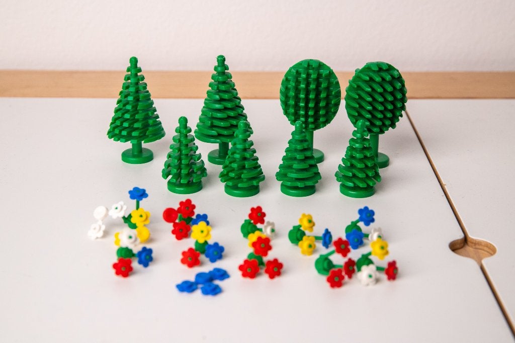 Vintage Lego set 6317 - Bomen en Bloemen (100% compleet), Overige thema's, Lego, Ophalen of Verzenden, Zo goed als nieuw