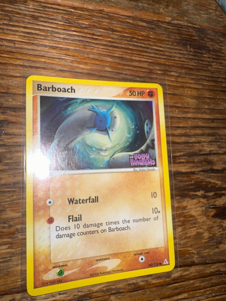 Barboach Ex Holon Phantoms Pokemon Kaart 66/110, Ophalen, Gebruikt, Losse kaart